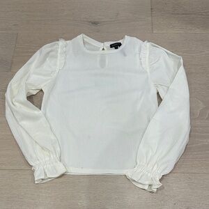 Dynamite Ivory Long Sleeve Blouse